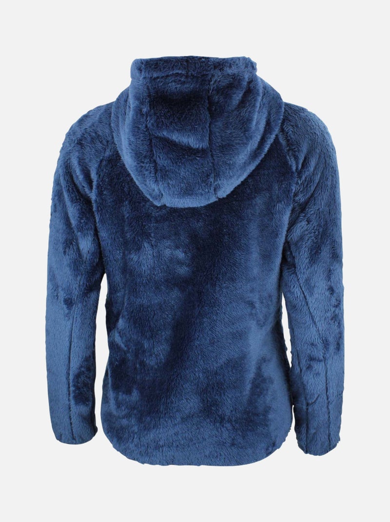 Blouson polaire à capuche   ALANZO - PEAK MOUNTAIN Bleu marine - Kiabi