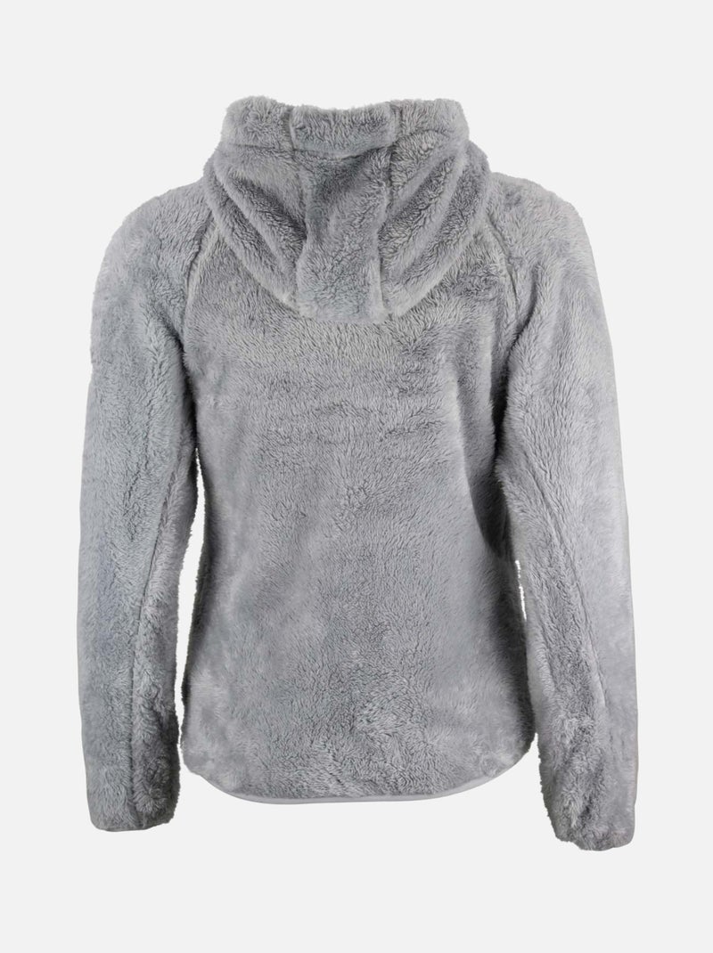 Blouson polaire à capuche   ALANZO - PEAK MOUNTAIN Gris - Kiabi