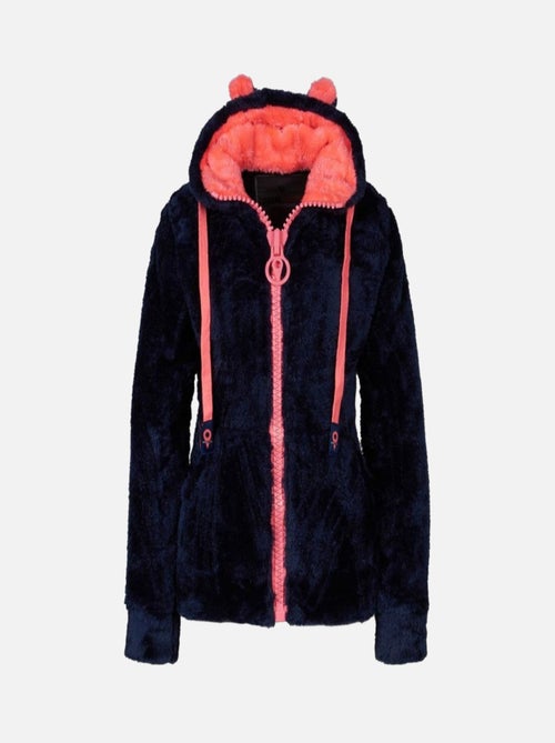 Blouson polaire à capuche   ARELI - DEGRE CELSIUS - Kiabi