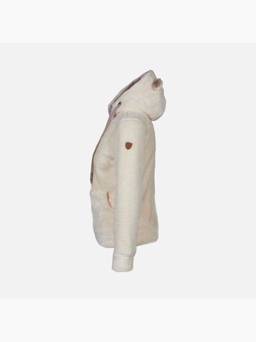Blouson polaire à capuche   ARELI - DEGRE CELSIUS - Kiabi