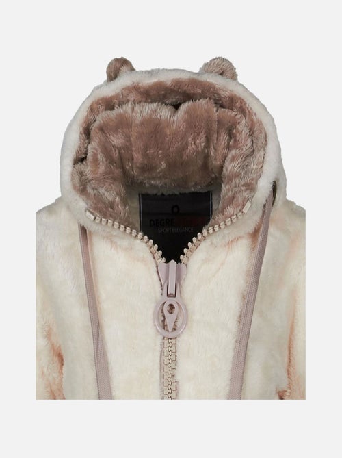 Blouson polaire à capuche   ARELI - DEGRE CELSIUS - Kiabi