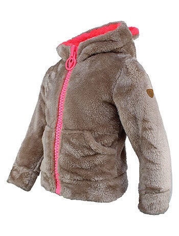 Blouson polaire à capuche fille FARELI - DEGRE CELSIUS