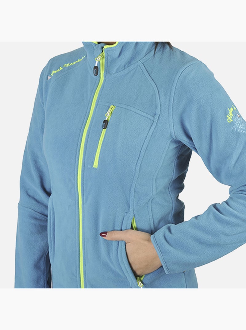 Blouson polaire   ACALON - PEAK MOUNTAIN Bleu turquoise - Kiabi