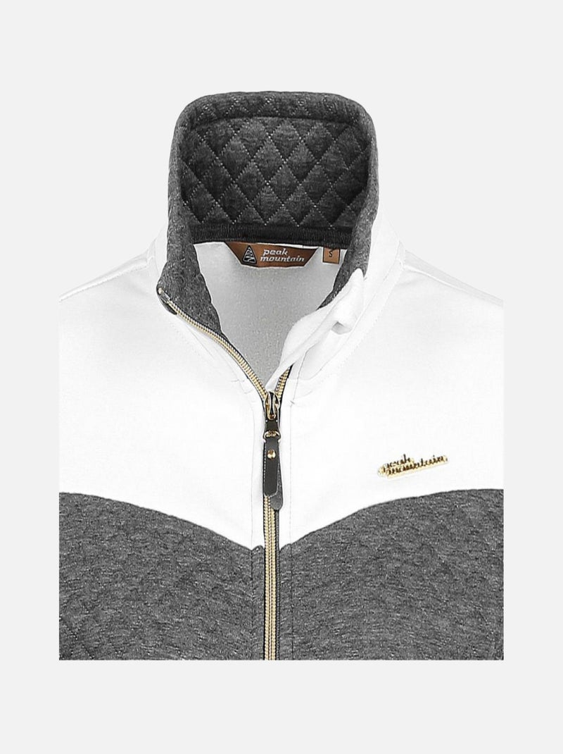 Blouson polaire   ACAMPBELL - PEAK MOUNTAIN Gris - Kiabi