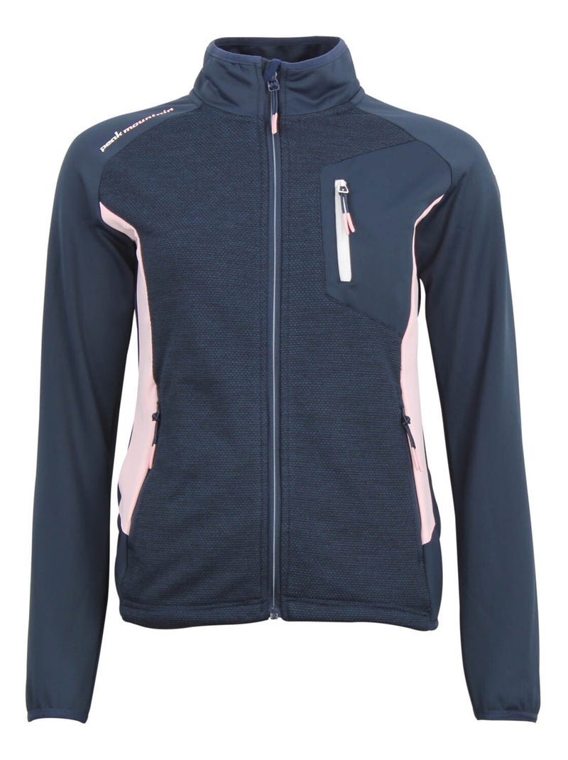 Blouson polaire ACERIN - PEAK MOUNTAIN Bleu marine - Kiabi