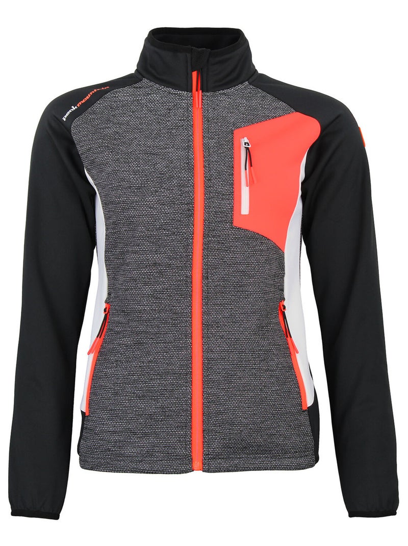 Blouson polaire ACERIN - PEAK MOUNTAIN Noir Noir - Kiabi
