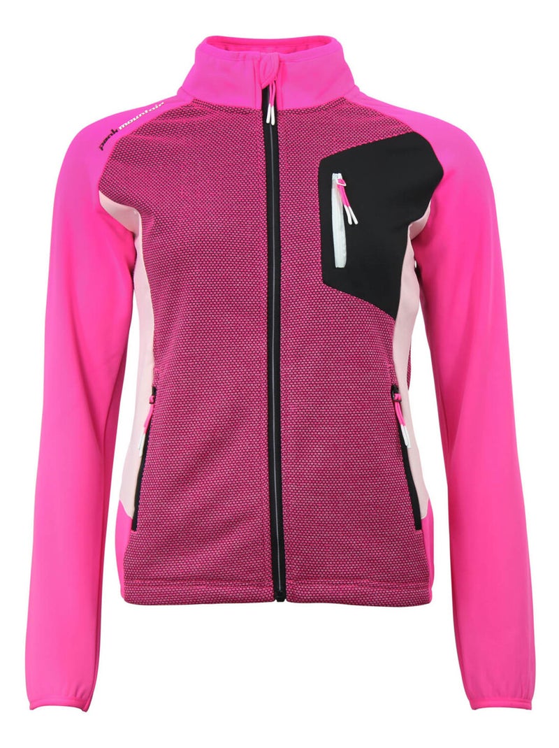 Blouson polaire ACERIN - PEAK MOUNTAIN Rose fushia - Kiabi