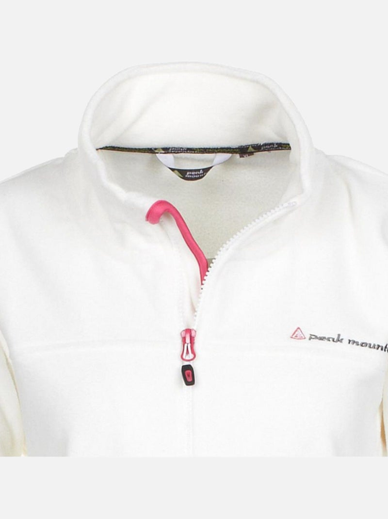 Blouson polaire   ACESARE - PEAK MOUNTAIN Ecru - Kiabi
