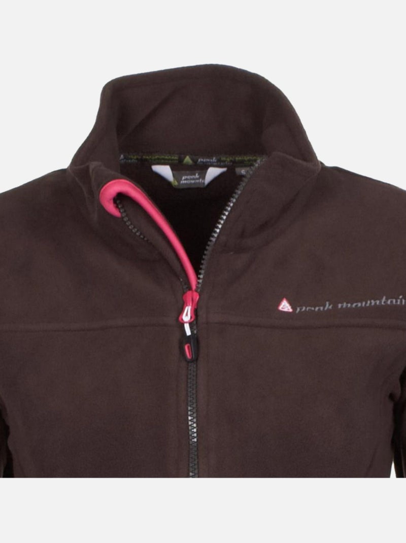 Blouson polaire   ACESARE - PEAK MOUNTAIN Marron - Kiabi