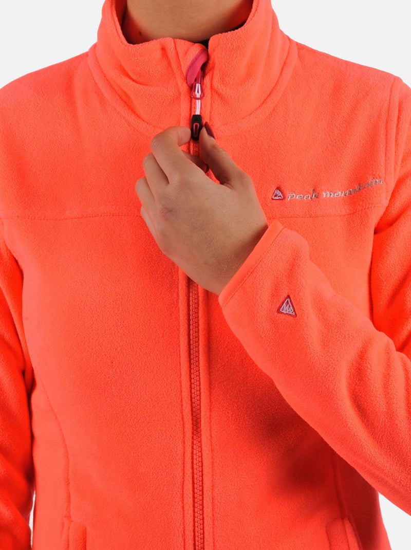 Blouson polaire   ACESARE - PEAK MOUNTAIN Orange corail - Kiabi
