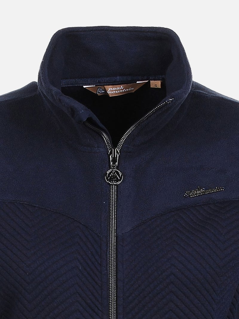 Blouson polaire   ACHIFFER - PEAK MOUNTAIN Bleu marine - Kiabi