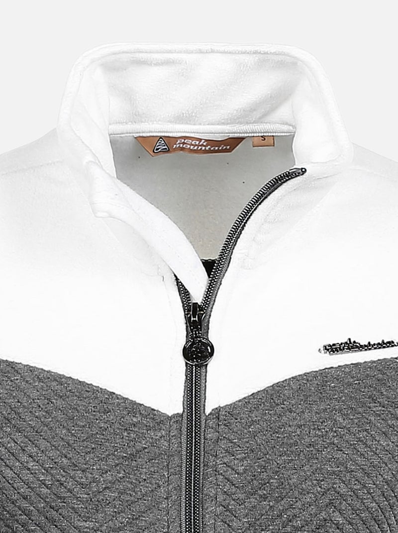 Blouson polaire   ACHIFFER - PEAK MOUNTAIN Gris - Kiabi