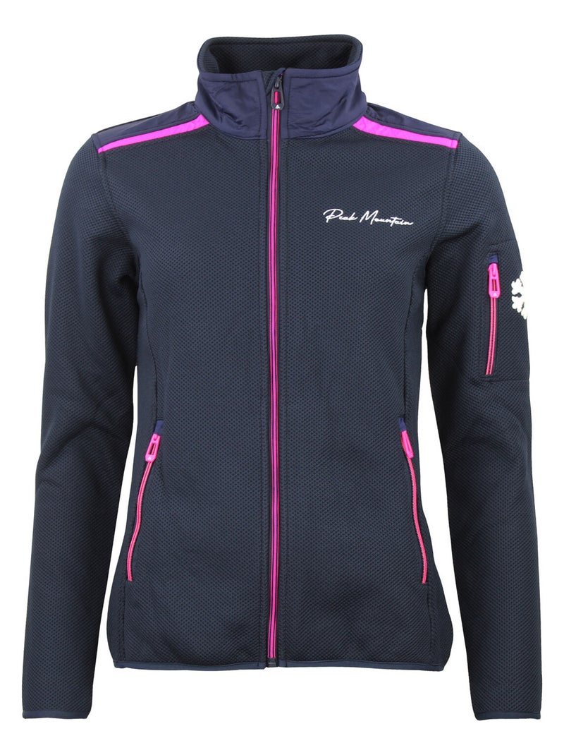 Blouson polaire   ACHILLE - PEAK MOUNTAIN Bleu marine - Kiabi