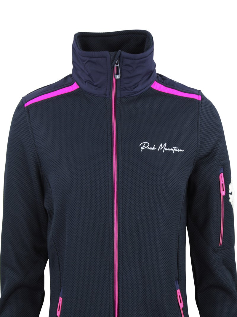 Blouson polaire   ACHILLE - PEAK MOUNTAIN Bleu marine - Kiabi