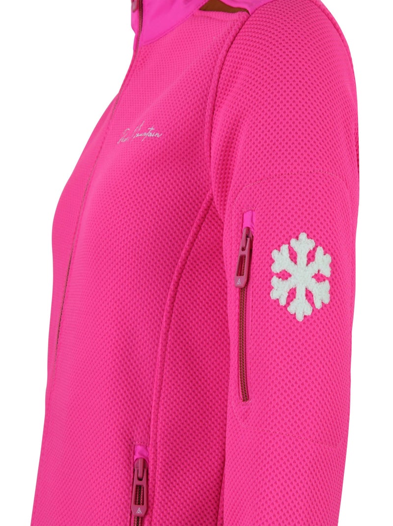 Blouson polaire   ACHILLE - PEAK MOUNTAIN Rose fushia - Kiabi