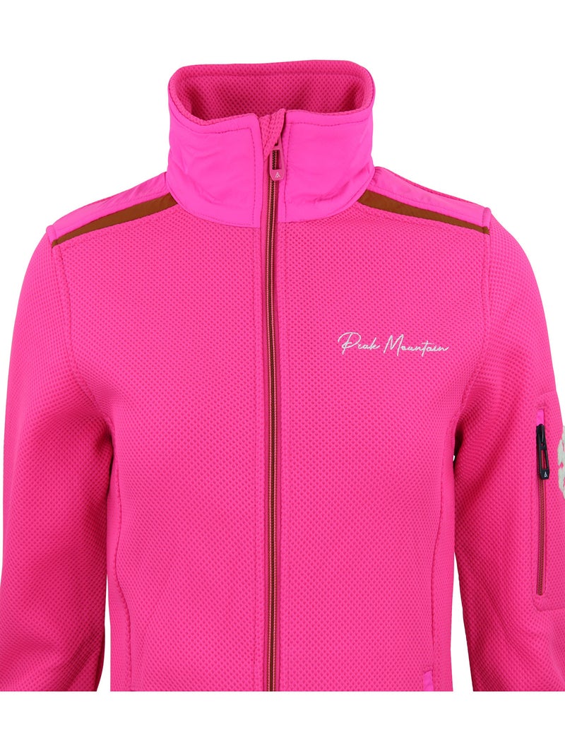 Blouson polaire   ACHILLE - PEAK MOUNTAIN Rose fushia - Kiabi