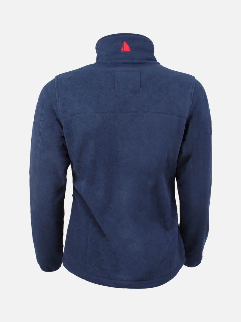 Blouson polaire   ACIMER - VENT DU CAP Bleu marine - Kiabi