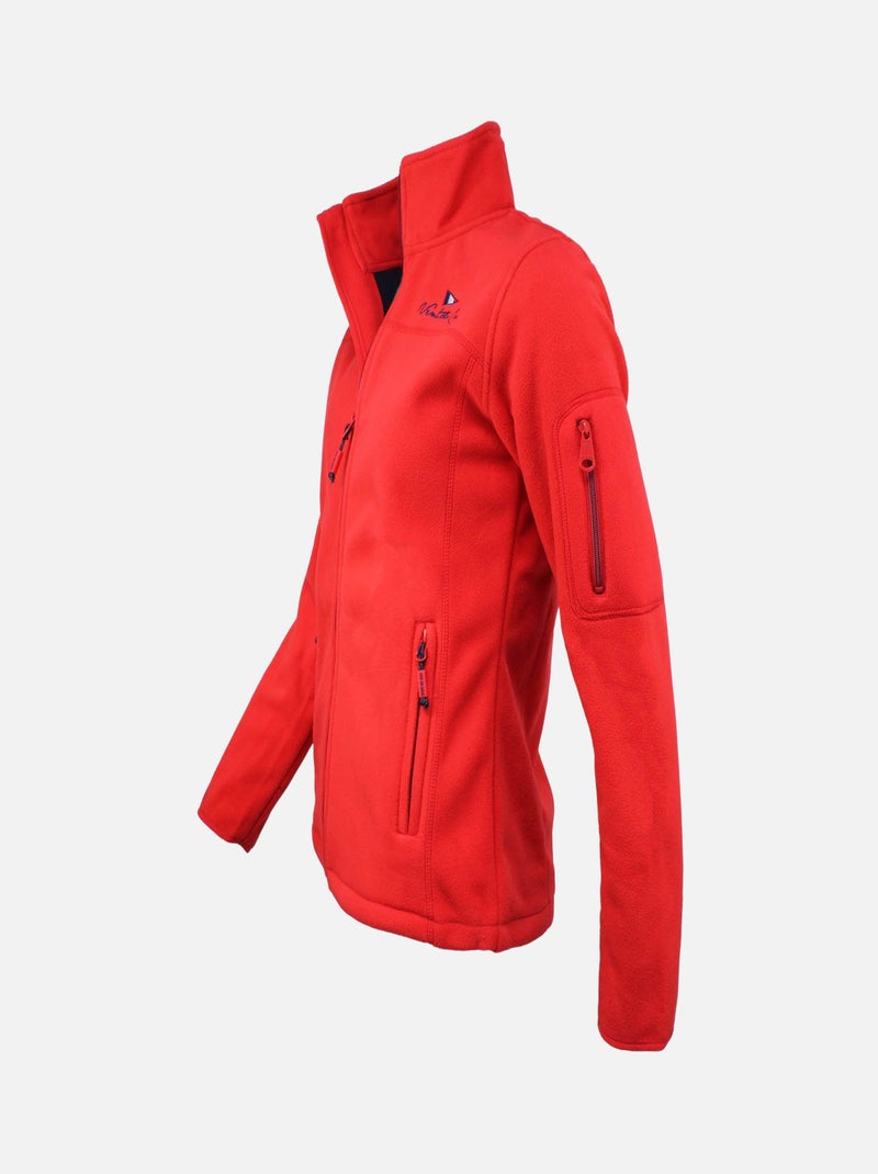 Blouson polaire   ACIMER - VENT DU CAP Rouge - Kiabi