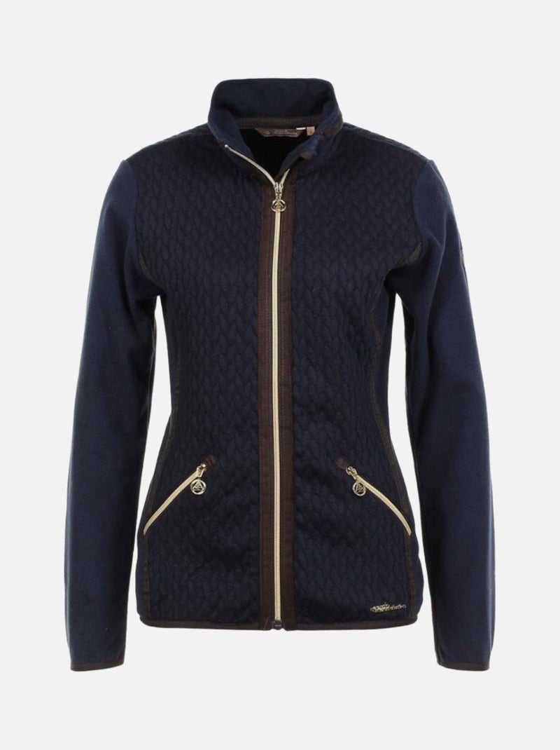 Blouson polaire   ACLAUDIA - PEAK MOUNTAIN Bleu marine - Kiabi