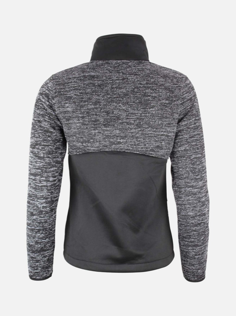 Blouson polaire   ACREST - PEAK MOUNTAIN Gris - Kiabi