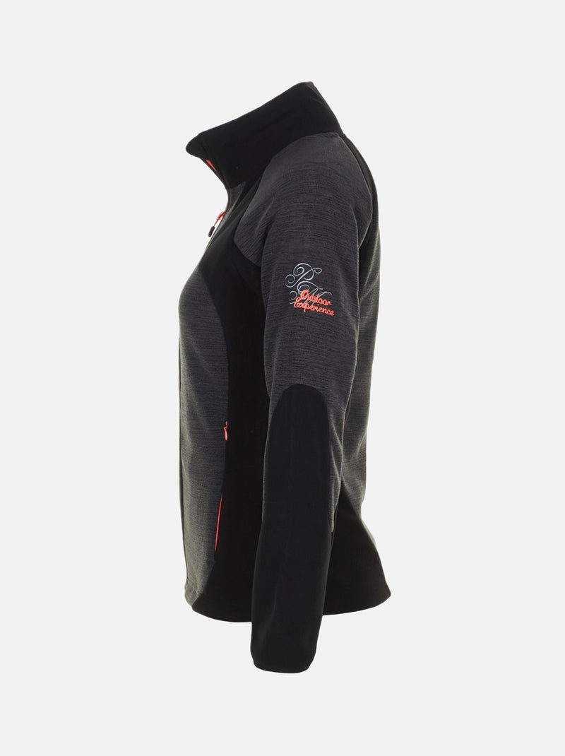 Blouson polaire   ACUT - PEAK MOUNTAIN Noir Noir - Kiabi