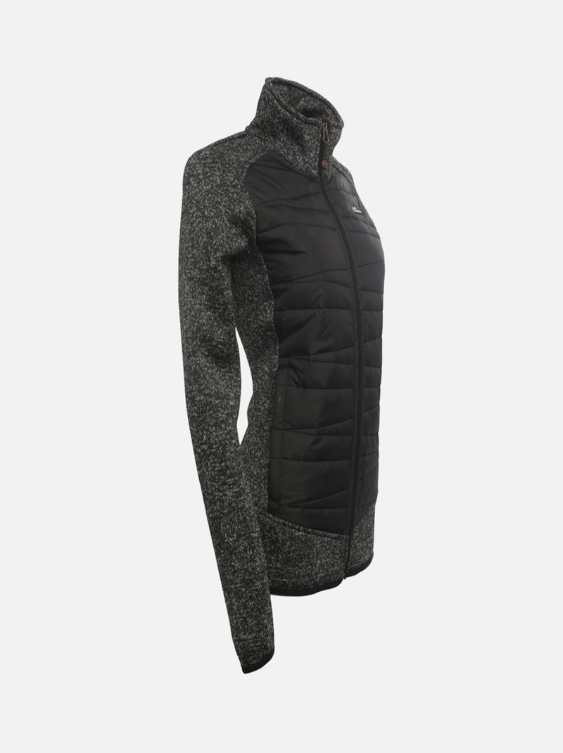 Blouson polaire   ADVANTIME - PEAK MOUNTAIN Noir Noir - Kiabi