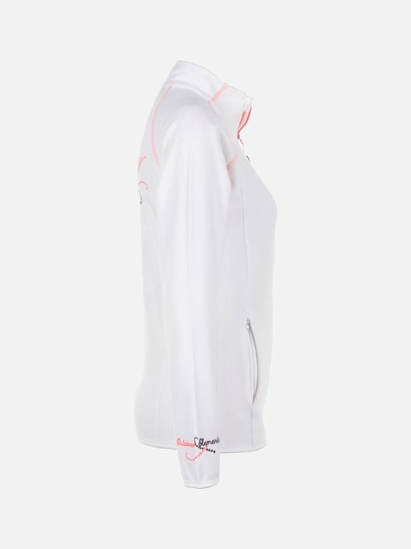 Blouson polaire   AFONE - PEAK MOUNTAIN Blanc - Kiabi