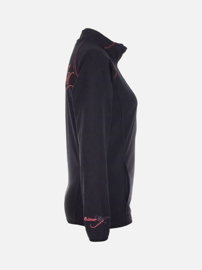 Blouson polaire   AFONE - PEAK MOUNTAIN Noir Noir - Kiabi