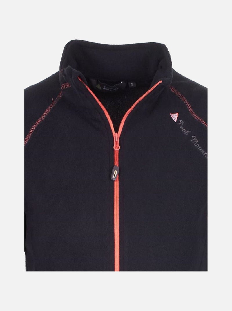 Blouson polaire   AFONE - PEAK MOUNTAIN Noir Noir - Kiabi