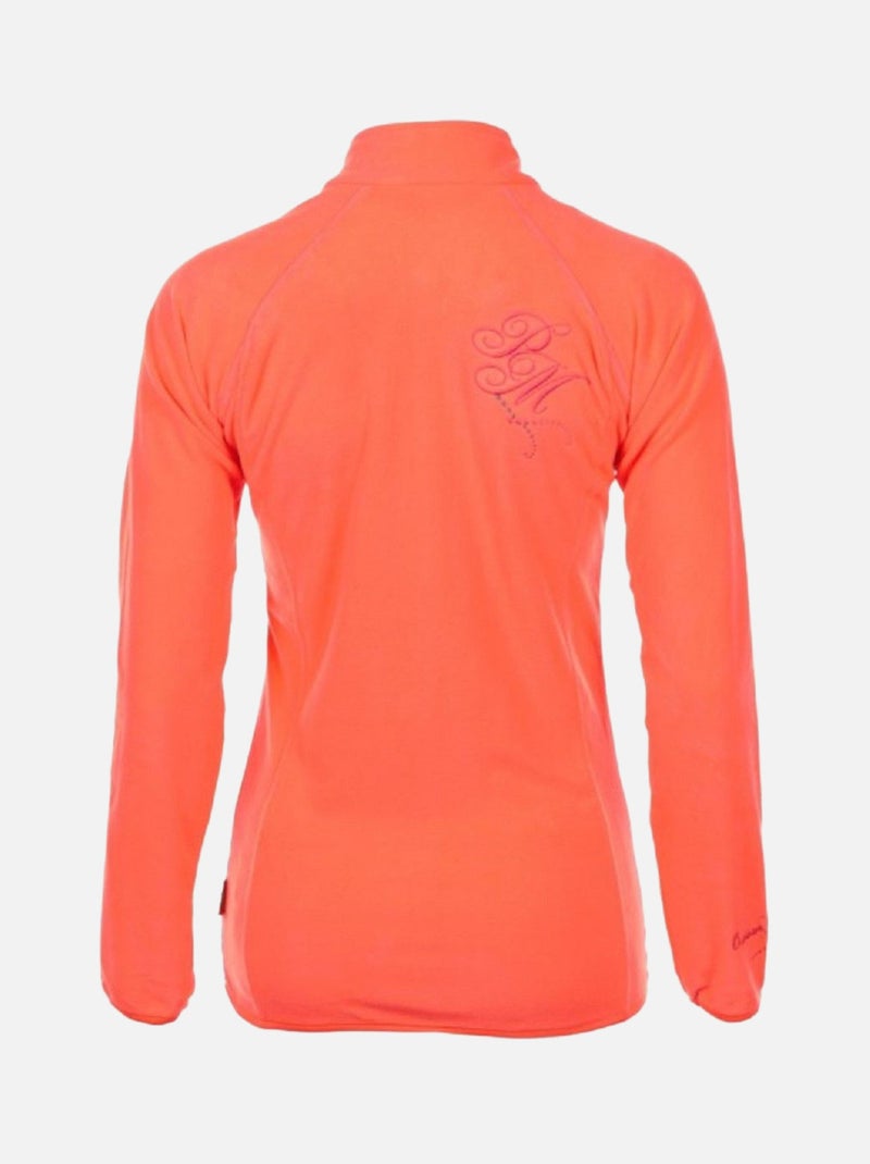 Blouson polaire   AFONE - PEAK MOUNTAIN Orange corail - Kiabi