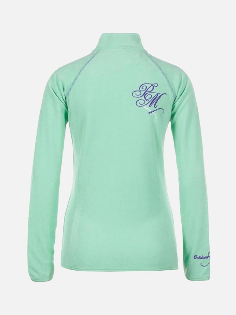 Blouson polaire   AFONE - PEAK MOUNTAIN Vert d'eau - Kiabi