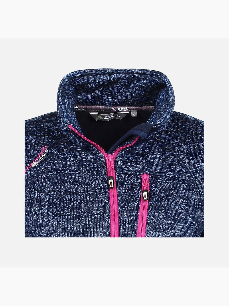 Blouson polaire   ALAIKA - PEAK MOUNTAIN Bleu marine - Kiabi