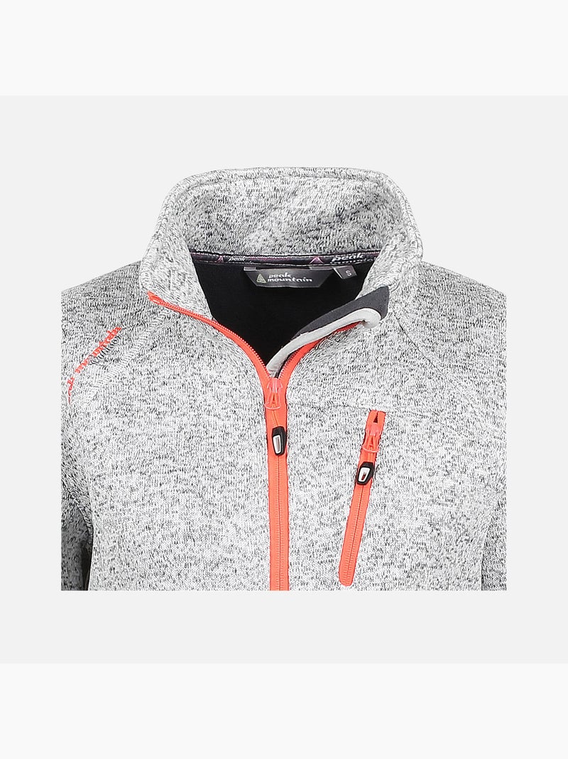 Blouson polaire   ALAIKA - PEAK MOUNTAIN Gris - Kiabi