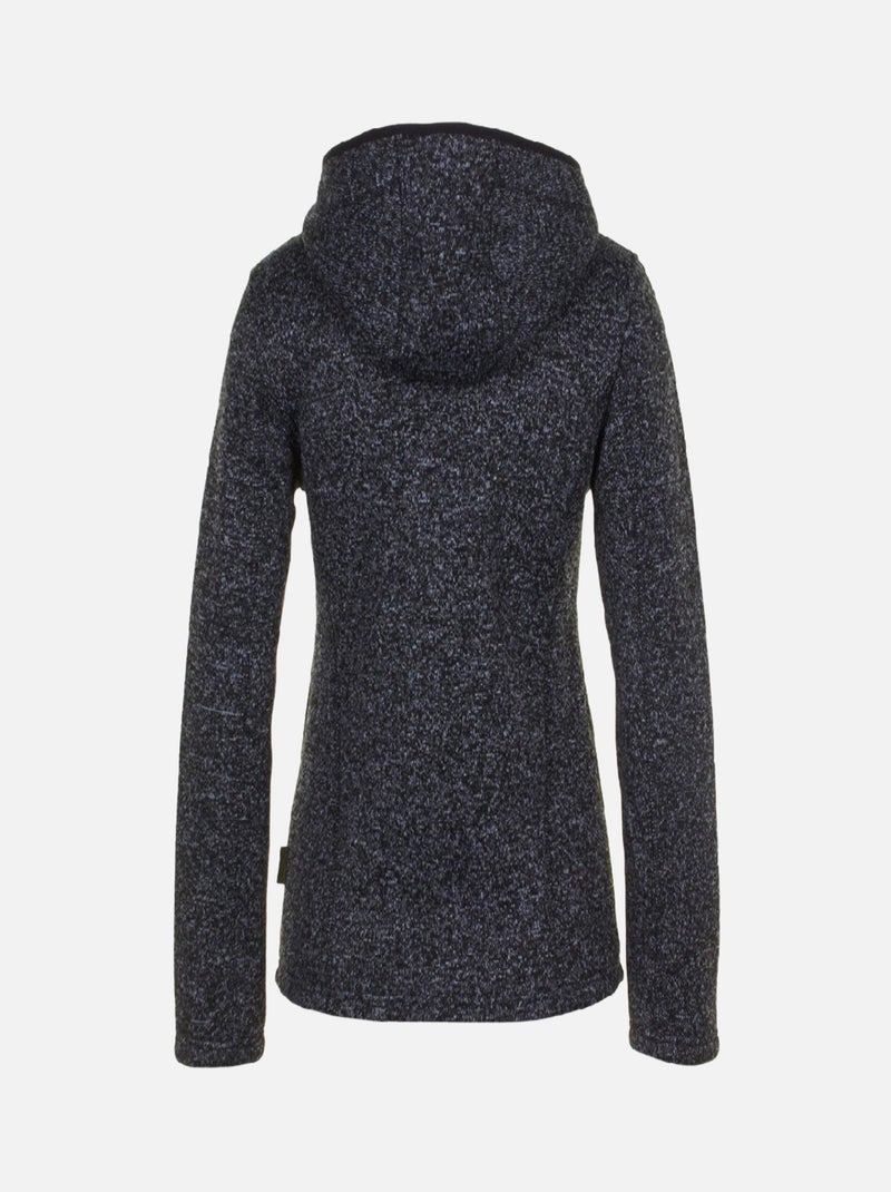 Blouson polaire   ALAINE - PEAK MOUNTAIN Noir Noir - Kiabi