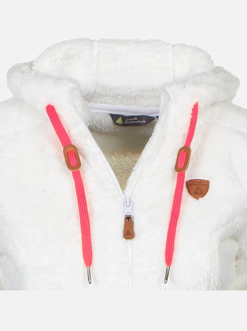 Blouson polaire   ALANE - PEAK MOUNTAIN Ecru - Kiabi