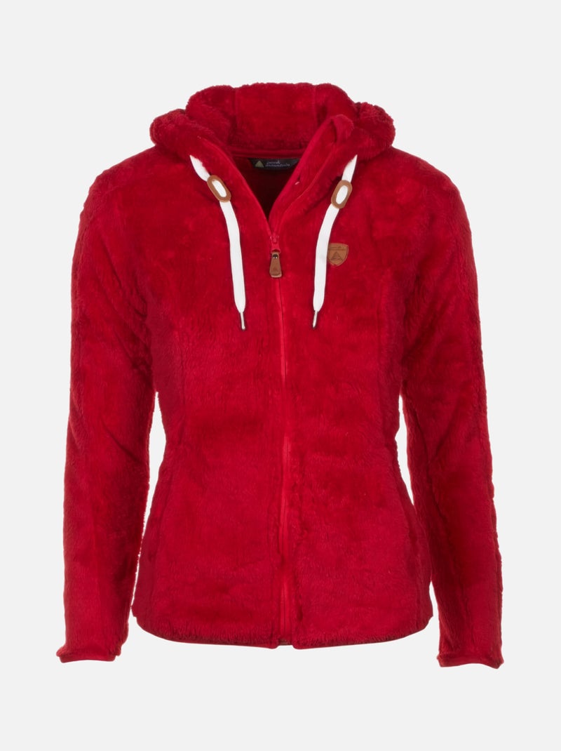 Blouson polaire   ALANE - PEAK MOUNTAIN Rouge - Kiabi