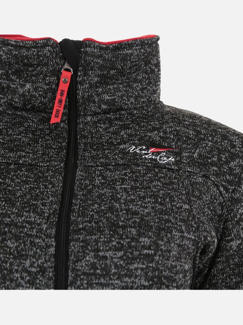 Blouson polaire   ALASKA - VENT DU CAP Gris foncé - Kiabi