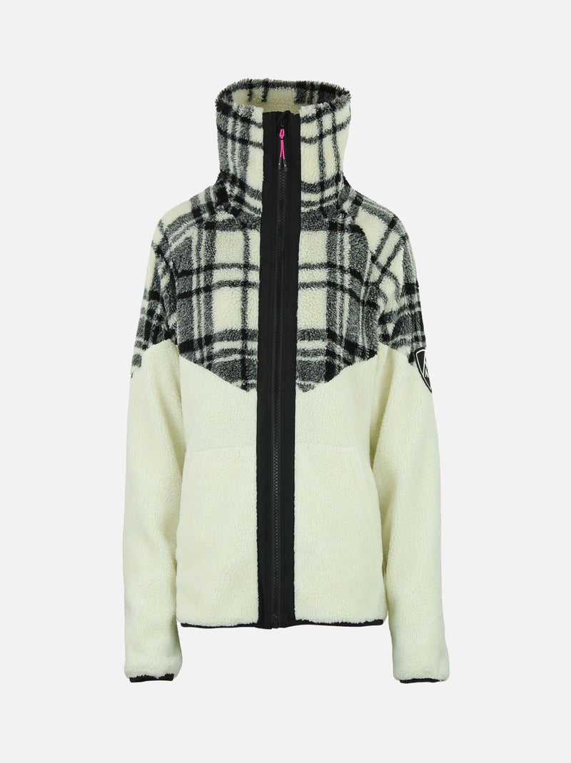 Blouson polaire   ALIESSE - PEAK MOUNTAIN Ecru - Kiabi