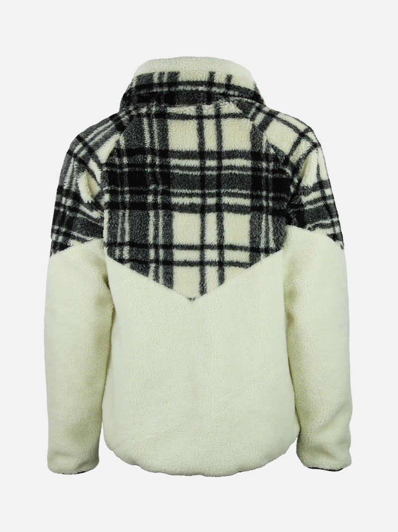 Blouson polaire   ALIESSE - PEAK MOUNTAIN Ecru - Kiabi