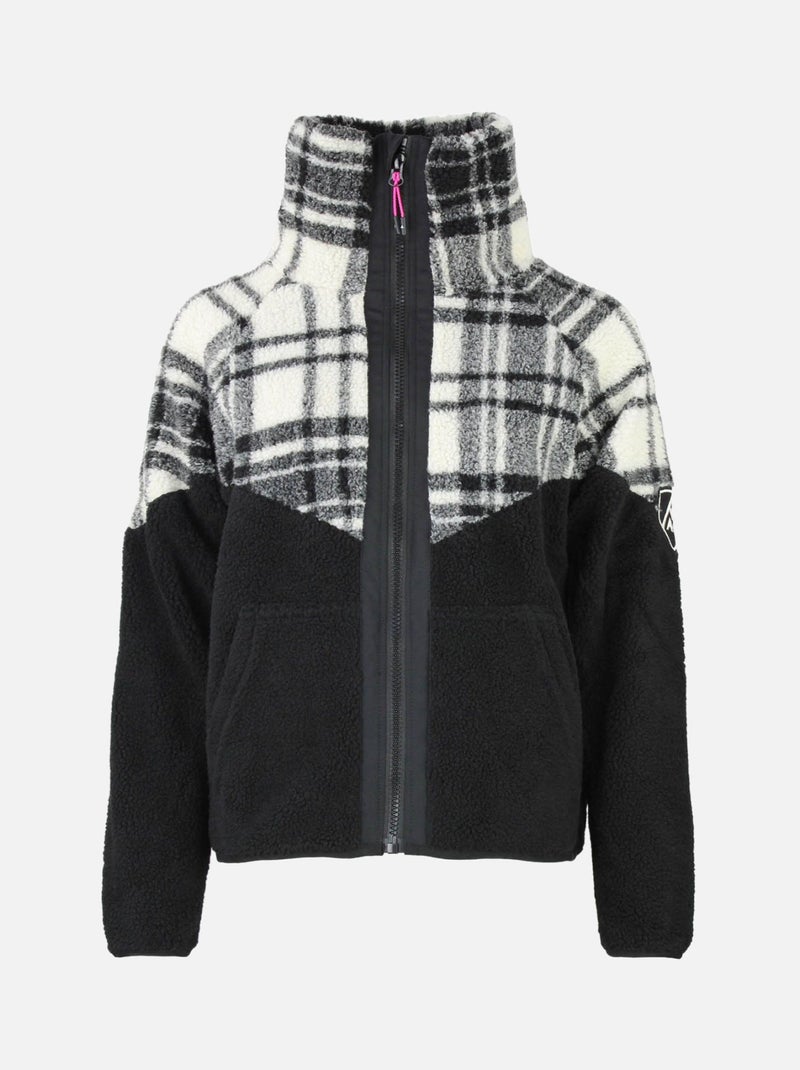 Blouson polaire   ALIESSE - PEAK MOUNTAIN Noir Noir - Kiabi