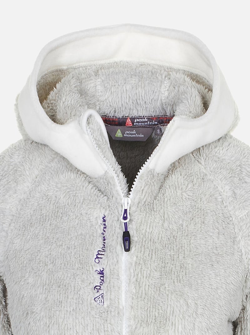 Blouson polaire   ALMERIA - PEAK MOUNTAIN Blanc - Kiabi