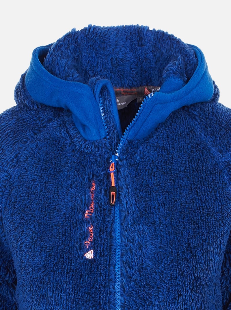 Blouson polaire   ALMERIA - PEAK MOUNTAIN Bleu - Kiabi