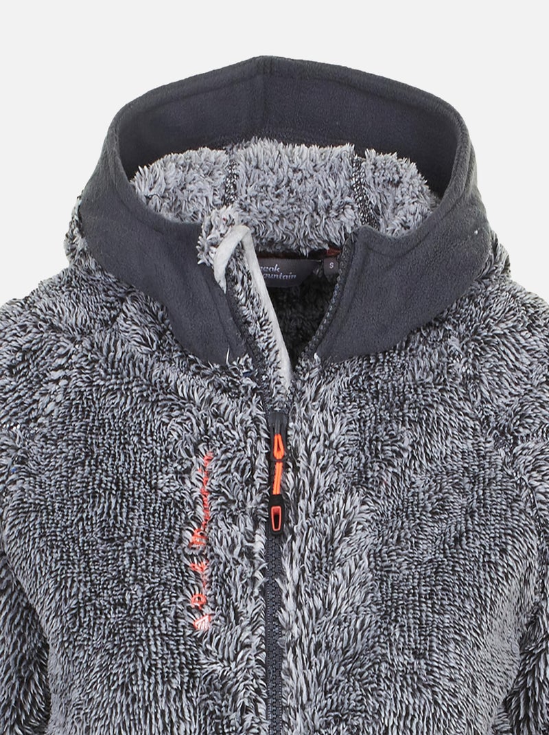 Blouson polaire   ALMERIA - PEAK MOUNTAIN Gris - Kiabi