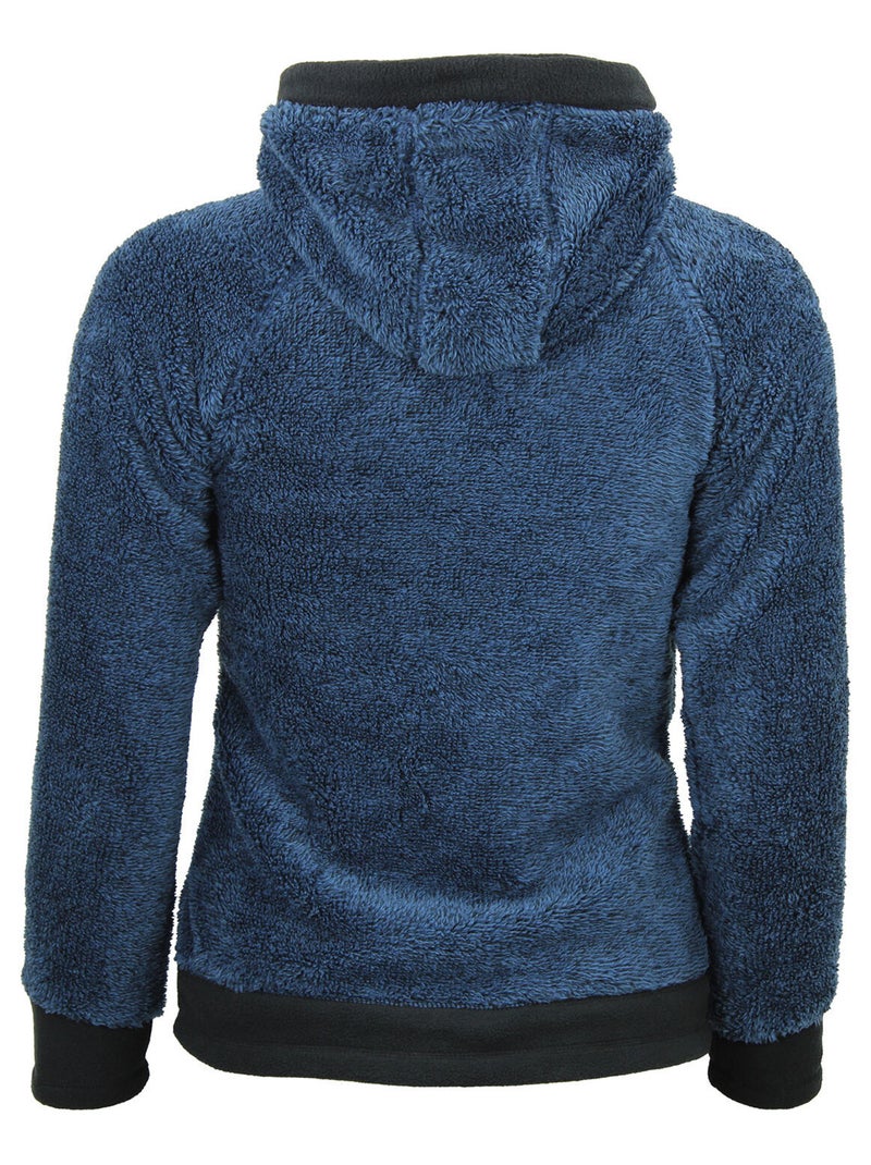 Blouson polaire   ALMI - PEAK MOUNTAIN Bleu marine - Kiabi