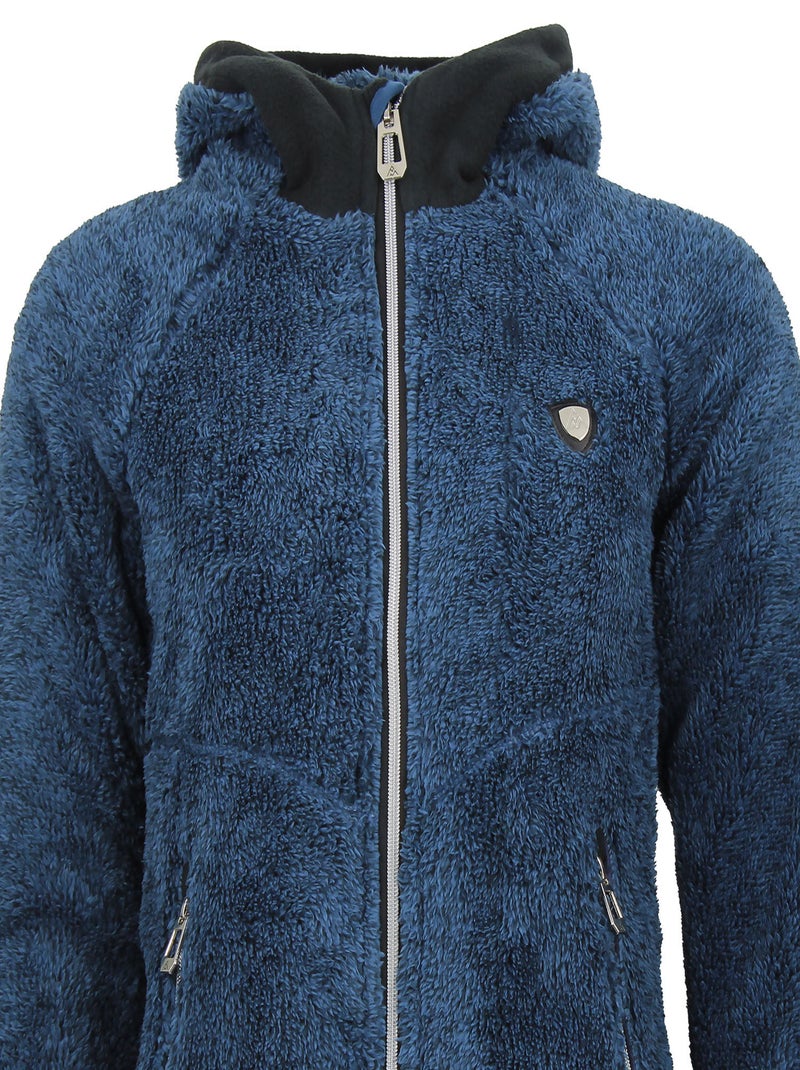 Blouson polaire   ALMI - PEAK MOUNTAIN Bleu marine - Kiabi