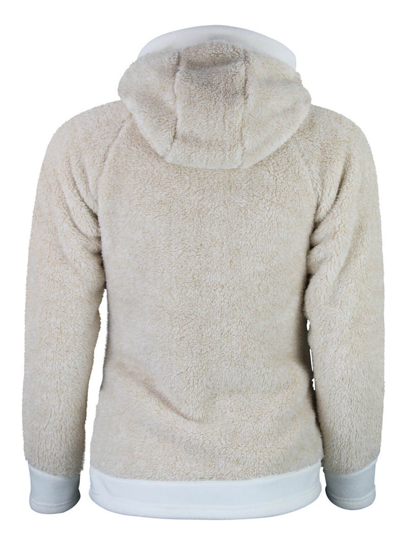 Blouson polaire   ALMI - PEAK MOUNTAIN Ecru - Kiabi