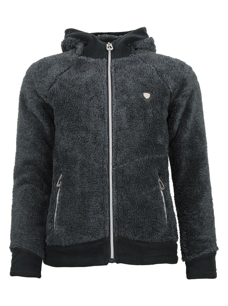 Blouson polaire   ALMI - PEAK MOUNTAIN gris anthracite - Kiabi