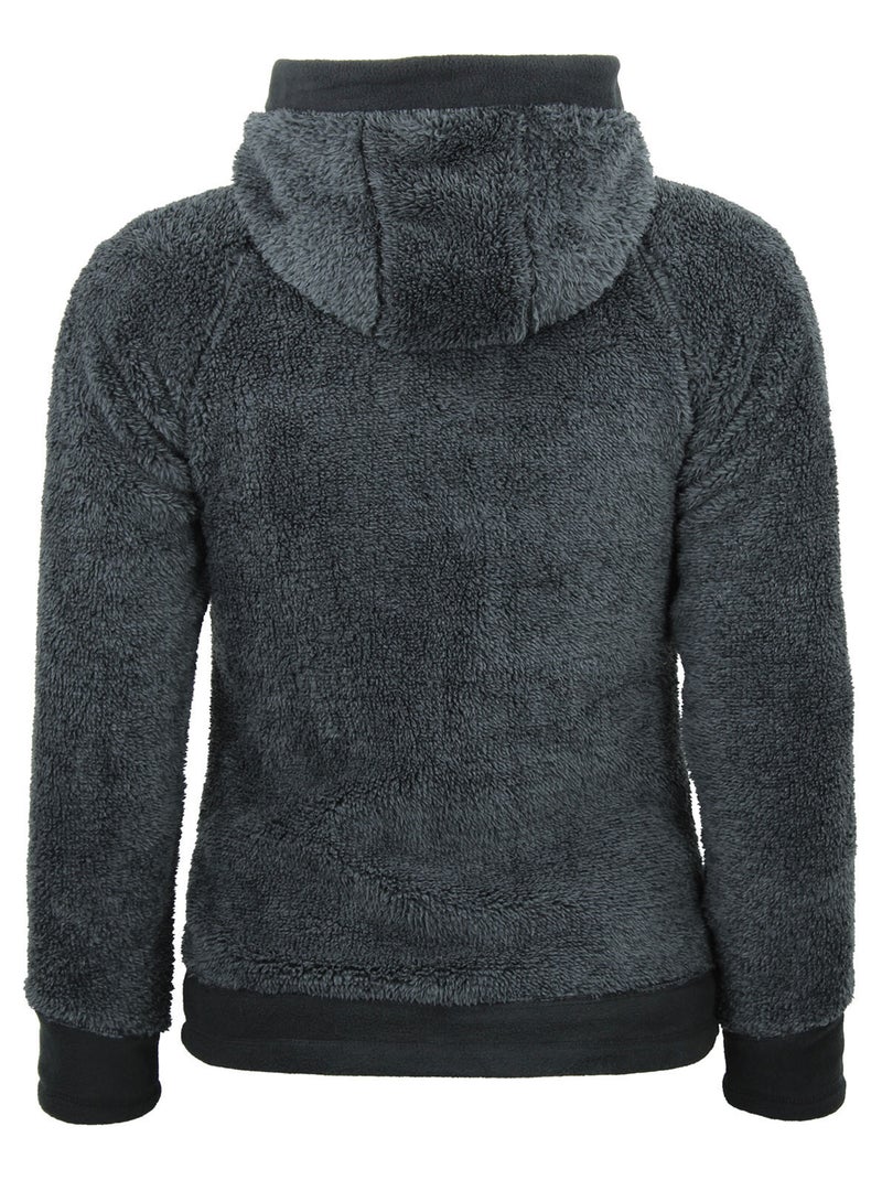 Blouson polaire   ALMI - PEAK MOUNTAIN gris anthracite - Kiabi
