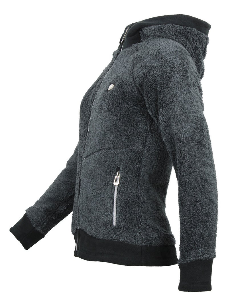 Blouson polaire   ALMI - PEAK MOUNTAIN gris anthracite - Kiabi