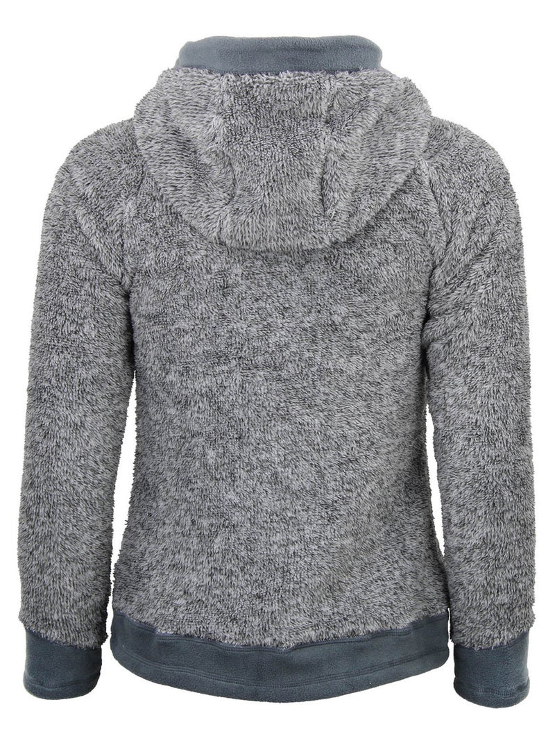 Blouson polaire   ALMI - PEAK MOUNTAIN Gris - Kiabi